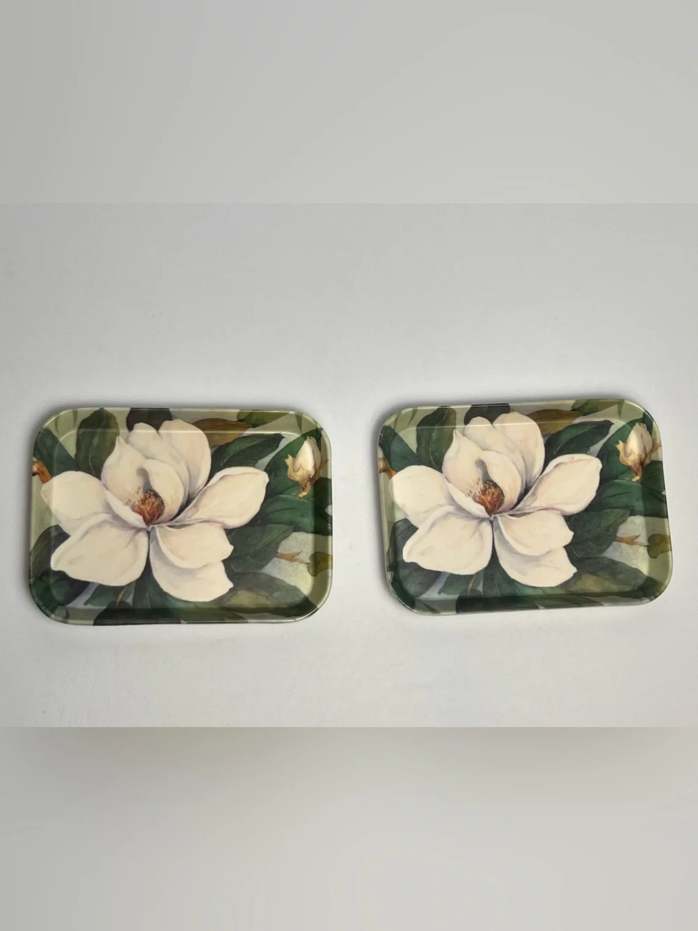Vintage Set of 2 Italy R2S Monza Melplus Melanine Trinket Snack Trays